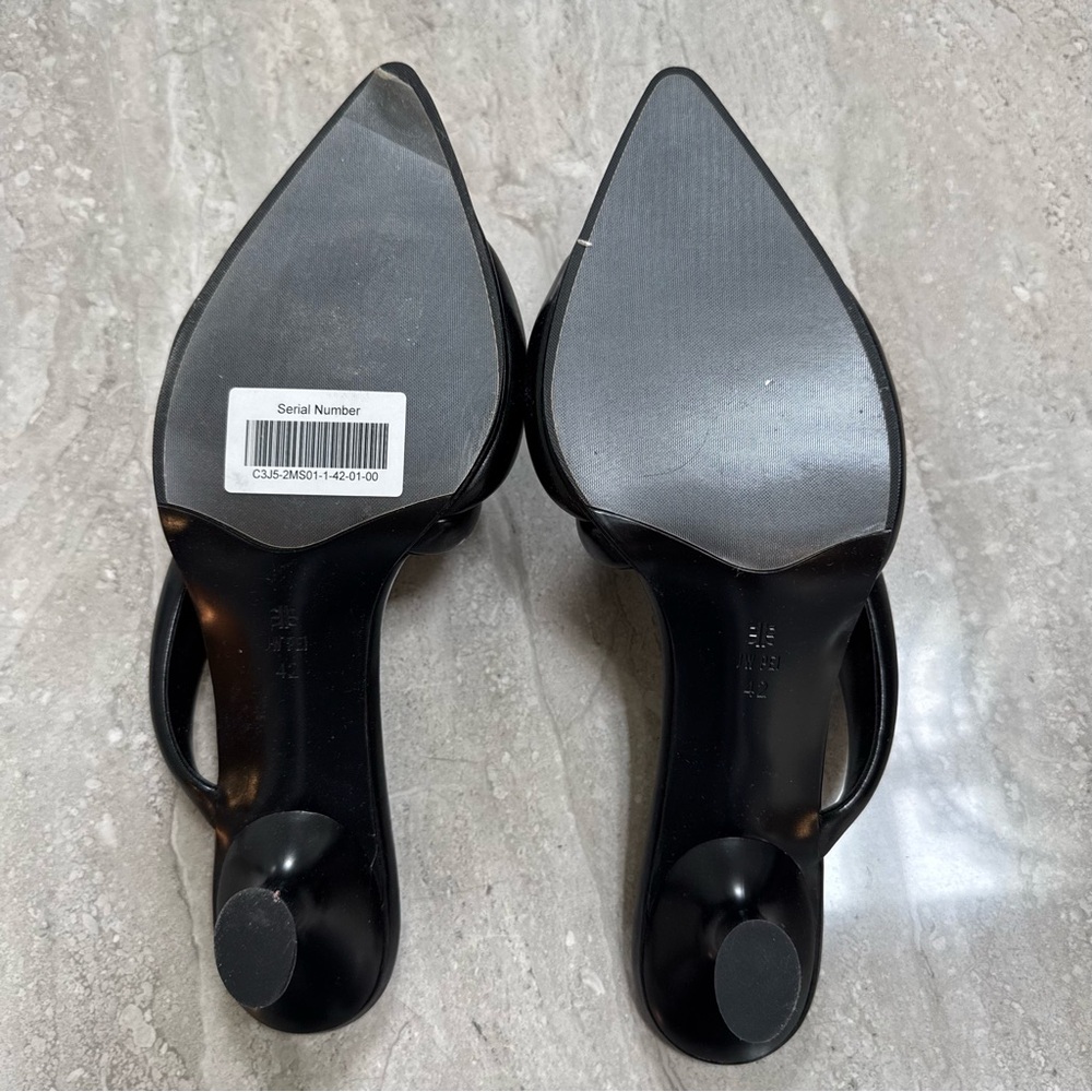 JW PEI Black Padded Mule Heels - Picture 6 of 7